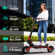 Hillmiles GOKEEP F5 Elektroroller für Gelände | 1000W Motor | 52V 20Ah | 70km Reichweite