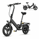 Hillmiles Mile 1 Ultrakompaktes Klapp-E-Bike | 250W Motor | 36V 10.4Ah | 60km Reichweite